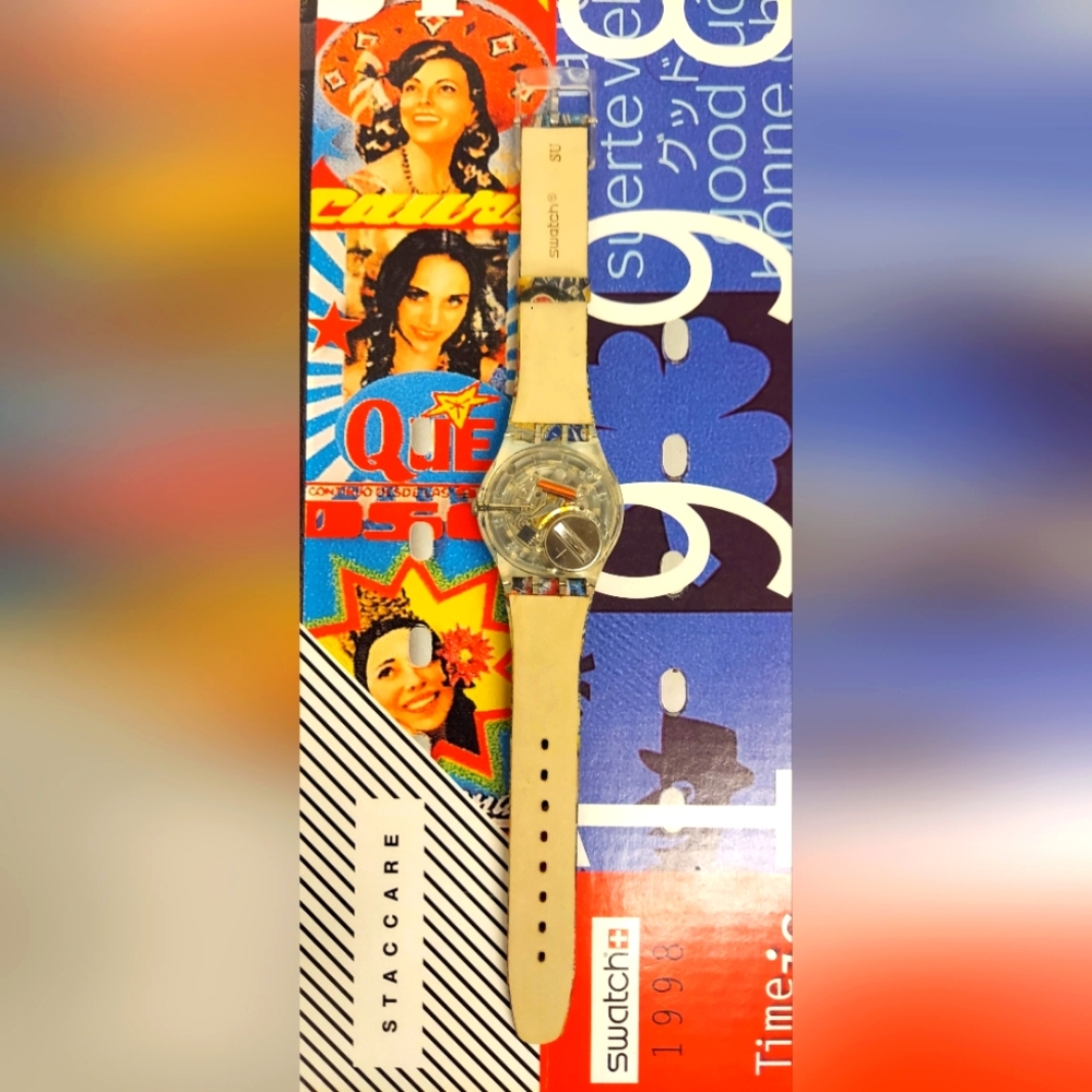 Swatch Watch TIMESPECTIVE GE216 2009 Specials Manish Arora Collection New In Box - Picture 7 of 10